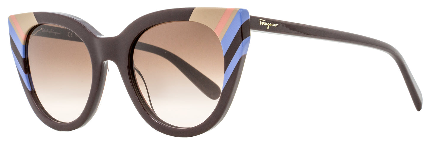 Ferragamo Cat Eye Sunglasses SF867S 606 Wine 50mm 867