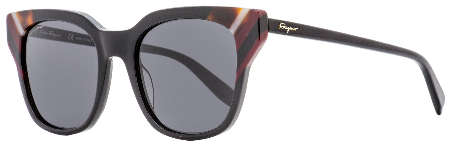 Ferragamo Square Sunglasses SF875S 001 Black/Multi 53mm 875