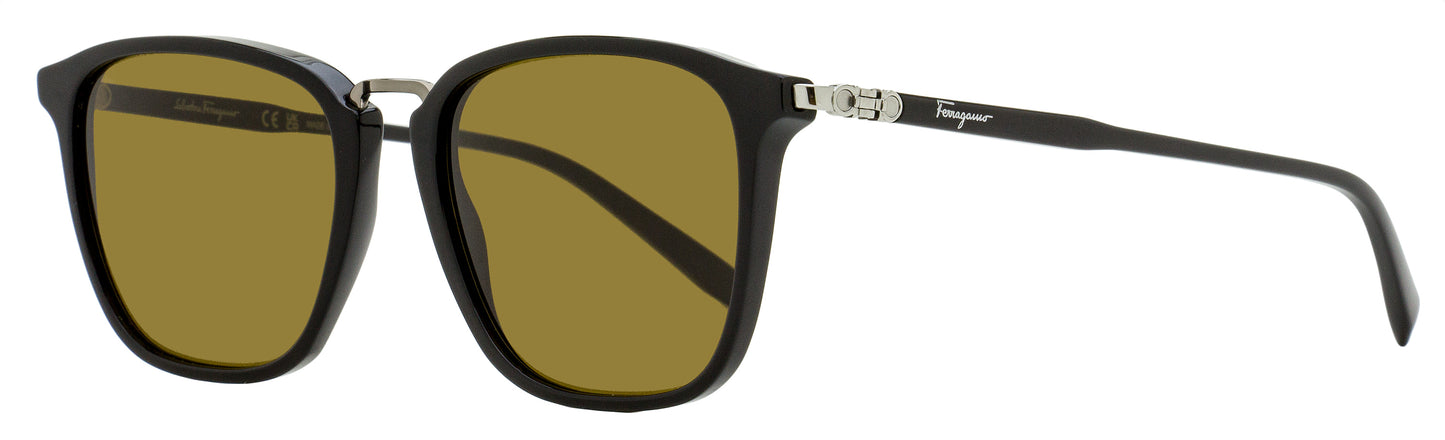 Ferragamo Metal Bridge Sunglasses SF910S 001 Black/Ruthenium 54mm