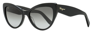 Ferragamo Script Logo Sunglasses SF930S 001 Black 56mm