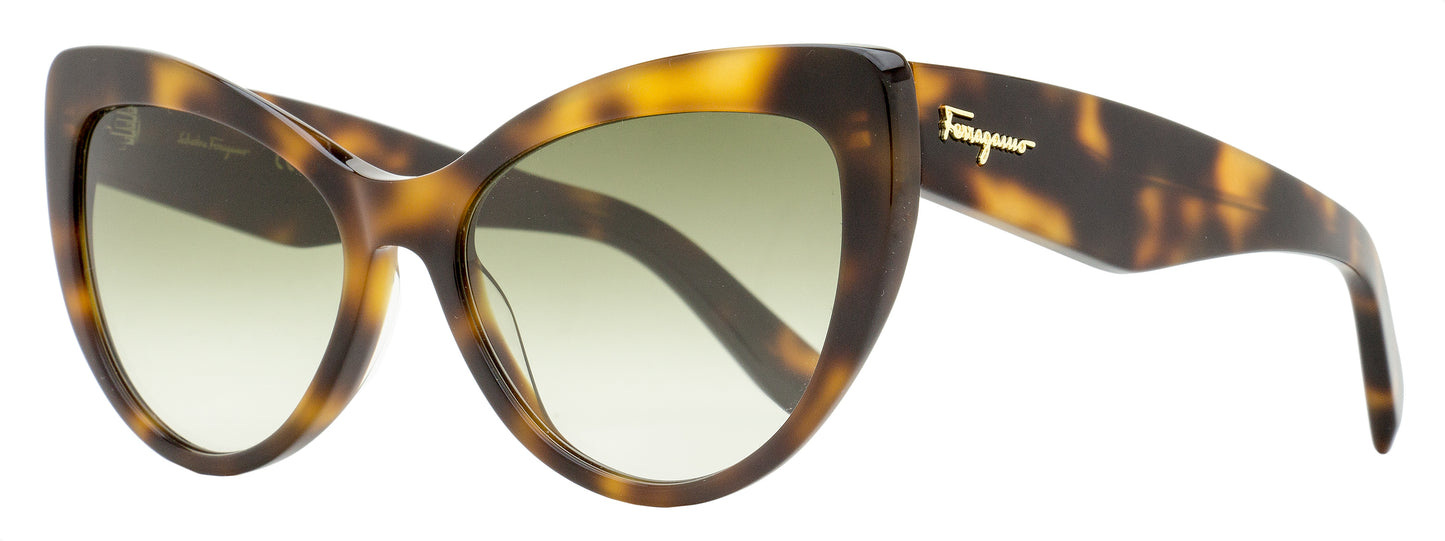 Ferragamo Script Logo Sunglasses SF930SCP 238 Classic Tortoise 56mm
