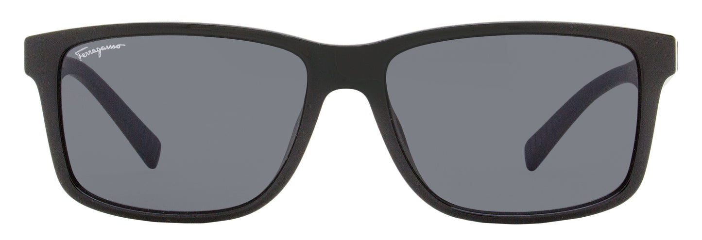 Ferragamo Rectangular Sunglasses SF938S 962 Black 57mm