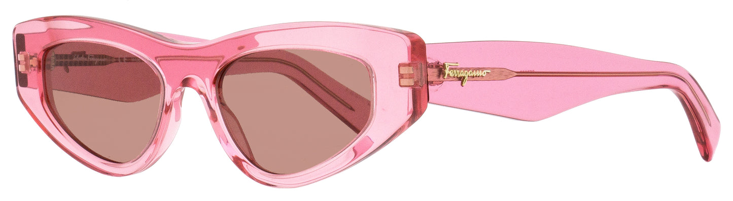 Salvatore Ferragamo Cat Eye Sunglasses SF995S 664 Crystal Pink 53mm 995