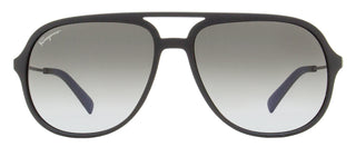 Ferragamo Pilot Sunglasses SF999S 002 Matte Black 60mm