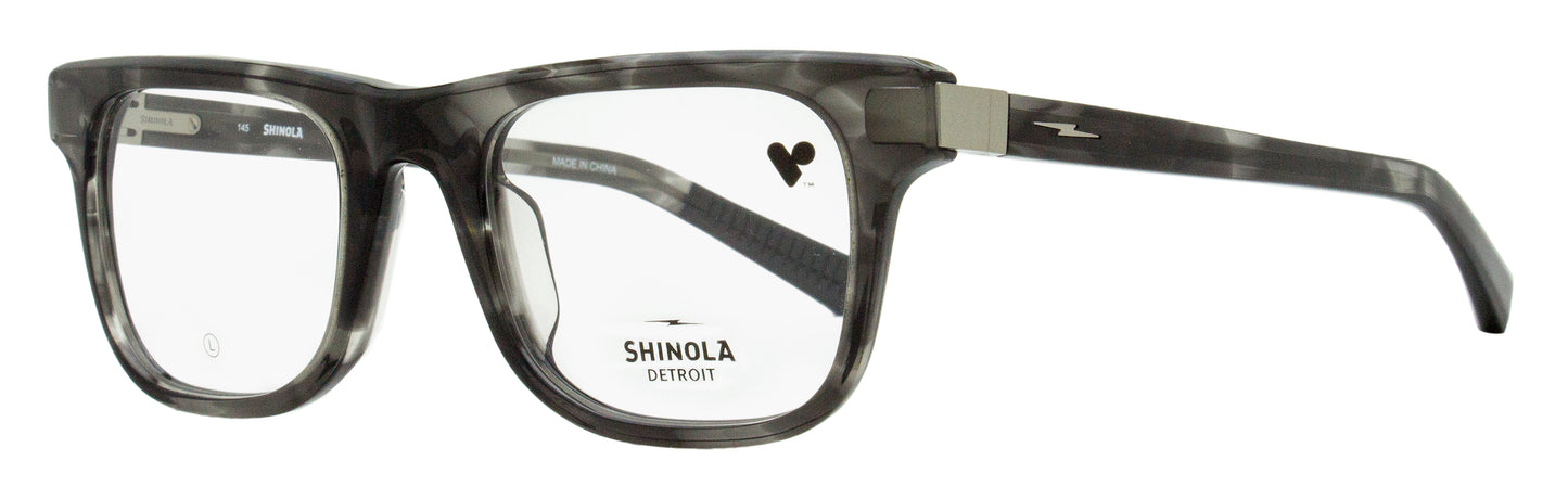 Shinola Modified Rectangle Eyeglasses SH15002 033 Smoke Havana 51mm