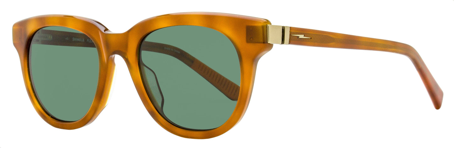 Shinola Soft Rectangular Sunglasses SH1501S 243 Honey Tortoise 51mm
