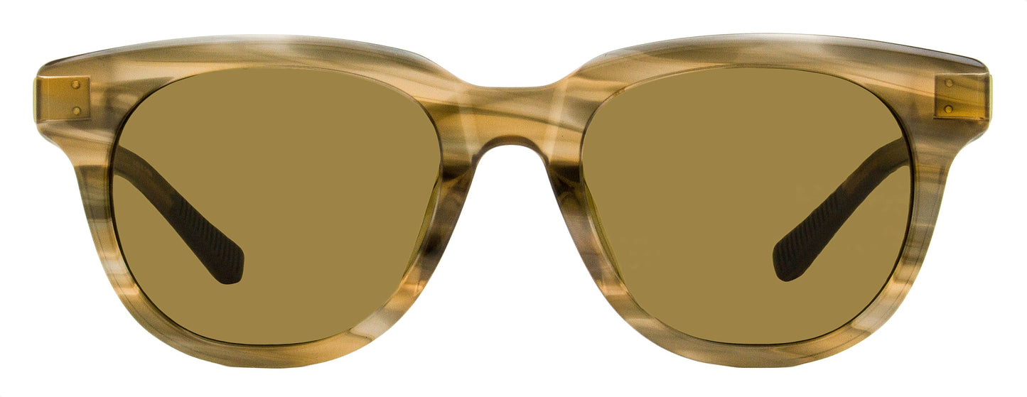 Shinola Soft Rectangular Sunglasses SH1501S 690 Mink Horn 51mm