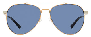Shinola Flexon Pilot Sunglasses SH2101SL 781 Gold/Silver 60mm