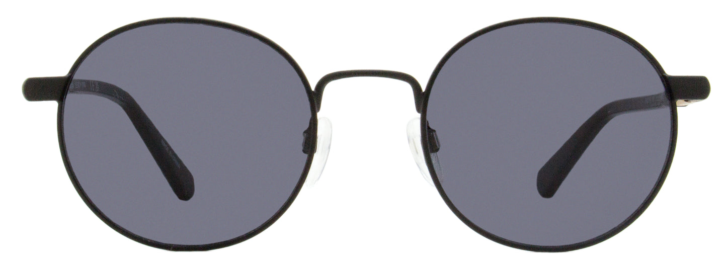 Shinola Round Runwell Sunglasses SH2301SL 001 Matte Black 51mm