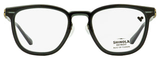 Shinola Flexon Keyhole Eyeglasses SH37001 012 Crystal Carbon 50mm