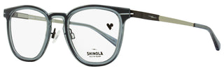 Shinola Flexon Keyhole Eyeglasses SH37001 050 Crystal Smoke 50mm