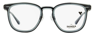 Shinola Flexon Keyhole Eyeglasses SH37001 050 Crystal Smoke 50mm