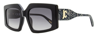 Just Cavalli Butterfly Snakeskin Sunglasses SJC020K 0700 Black 54mm