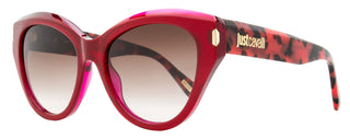 Just Cavalli Cat Eye Sunglasses SJC033 09RV Red/Havana 55mm