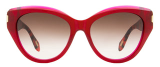 Just Cavalli Cat Eye Sunglasses SJC033 09RV Red/Havana 55mm