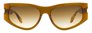 Just Cavalli Square Cat Eye Sunglasses SJC034 06X5 Brown/Havana 55mm