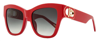 Just Cavalli Square Channel Logo Sunglasses SJC037 06XX Red 54mm