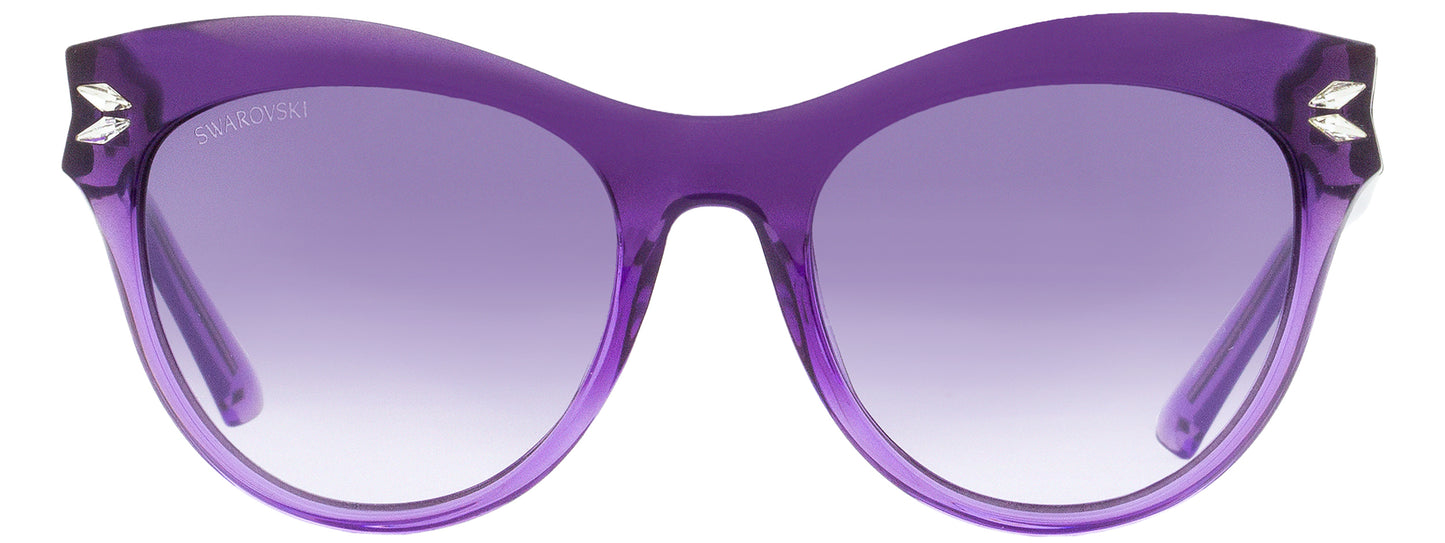 Swarovski Cat Eye Sunglasses SK0171 78Z Transaparent Lilac  51mm 171