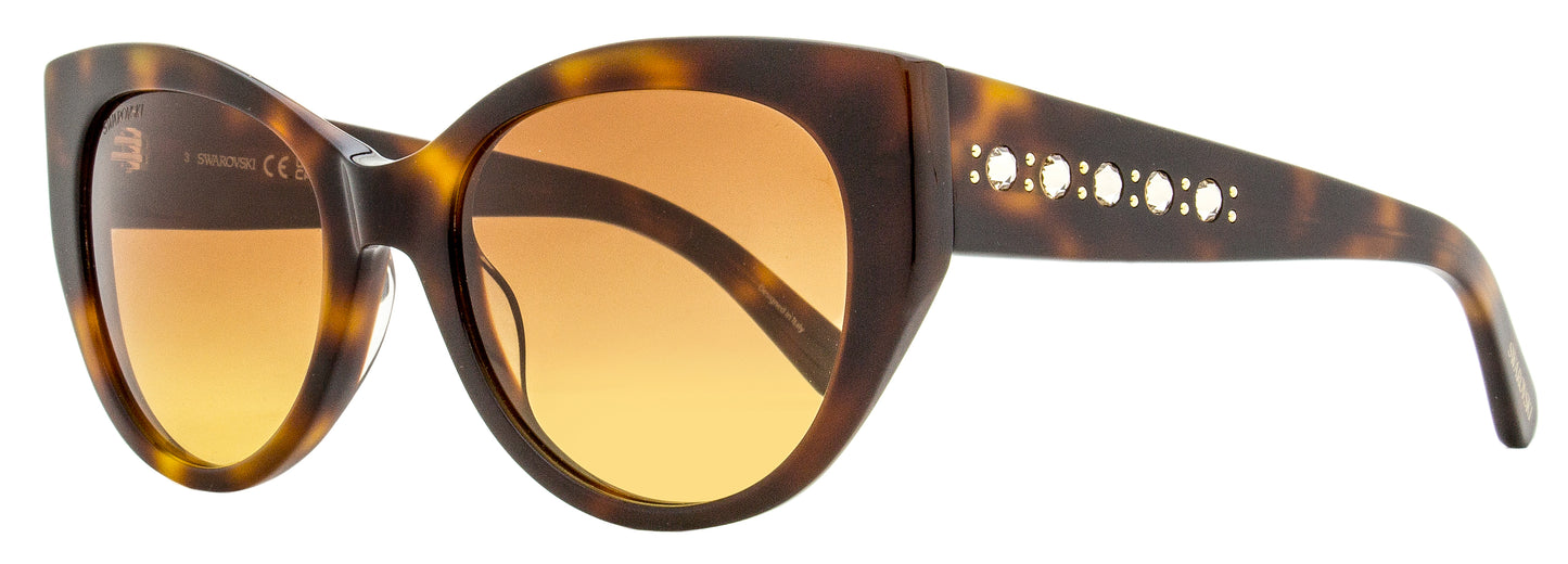 Swarovski Cat Eye Sunglasses SK0372 52F Havana 53mm