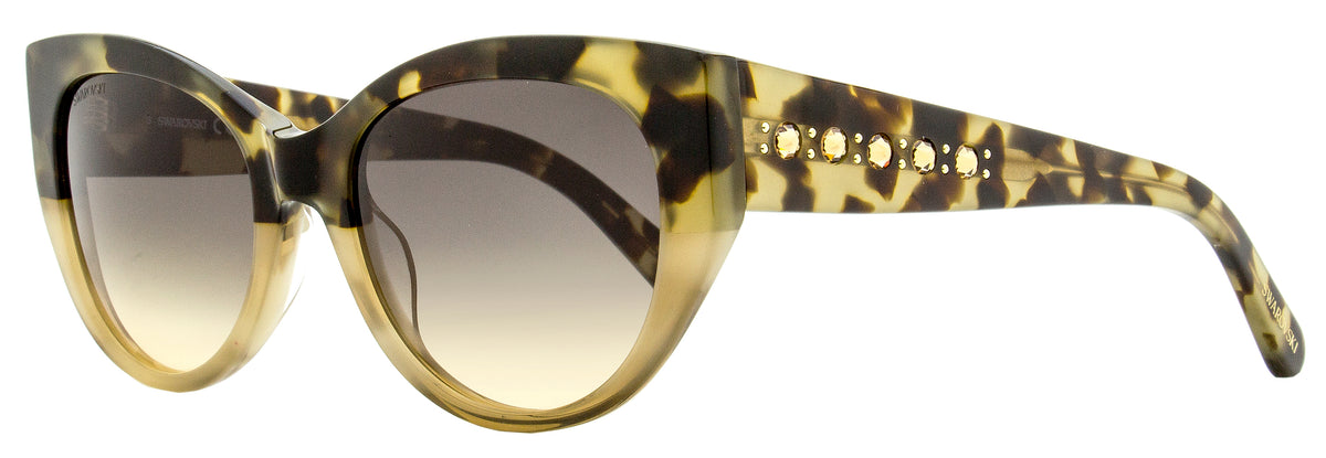 Swarovski Cat Eye Sunglasses SK0372 56F Beige Havana 53mm Swarovski Rectangular Sunglasses SK0374 52F Havana 53mm  main image 3