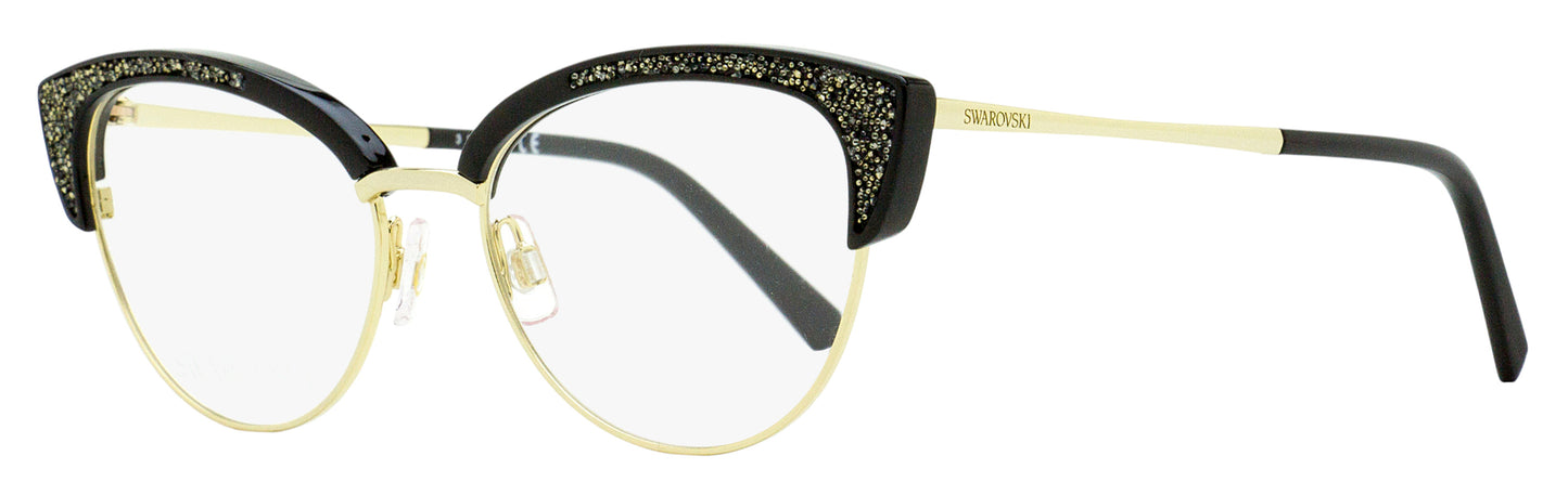 Swarovski Brow Line Eyeglasses SK5363 032 Gold/Black 53mm