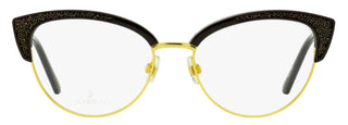 Swarovski Brow Line Eyeglasses SK5363 048 Deep Gold/Dark Brown 53mm