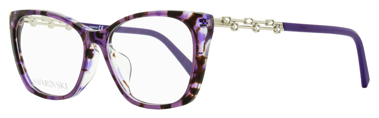 Swarovski Butterfly Eyeglasses SK5383F 055 Violet Havana 55mm