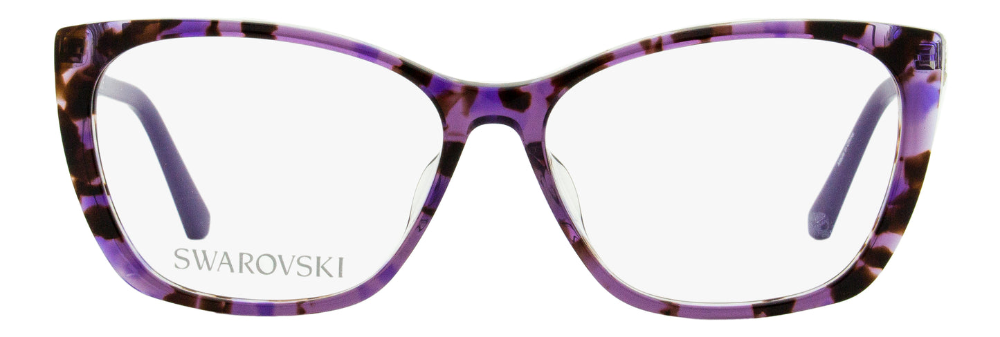 Swarovski Butterfly Eyeglasses SK5383F 055 Violet Havana 55mm