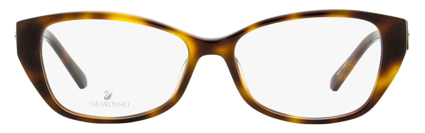 Swarovski Rectangular Eyeglasses SK5391 052 Dark Havana 53mm