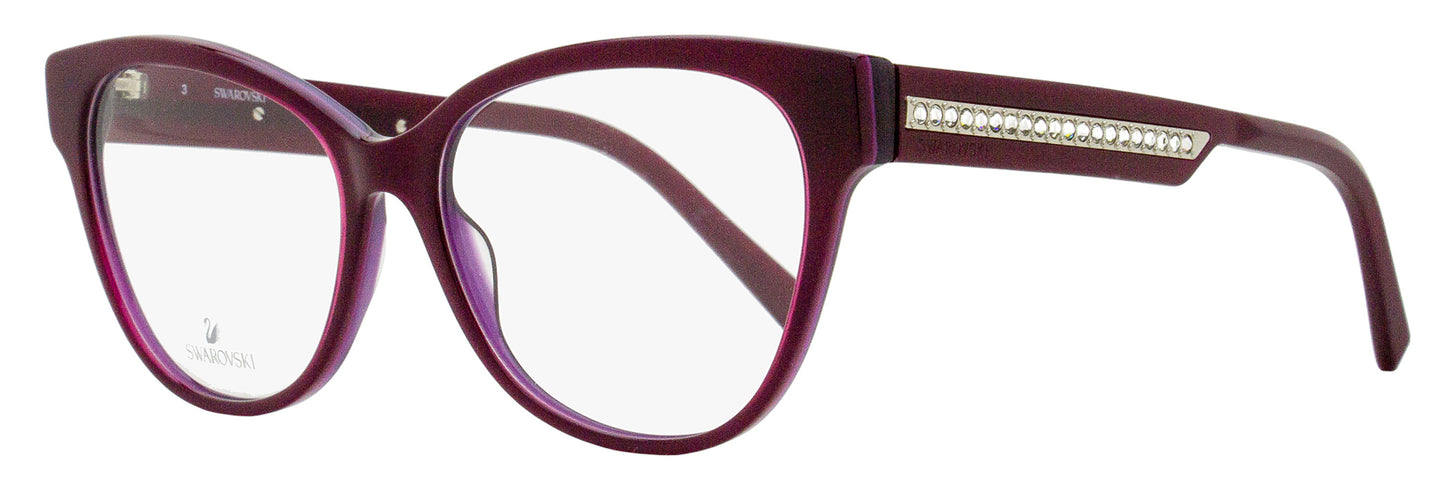 Swarovski Crystal Row Eyeglasses SK5392 081 Violet 55mm