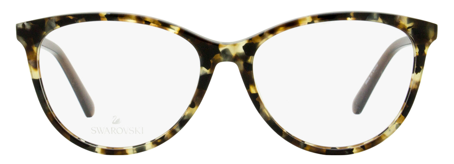 Swarovski Oval Eyeglasses SK5396 055 Colored Havana 52mm