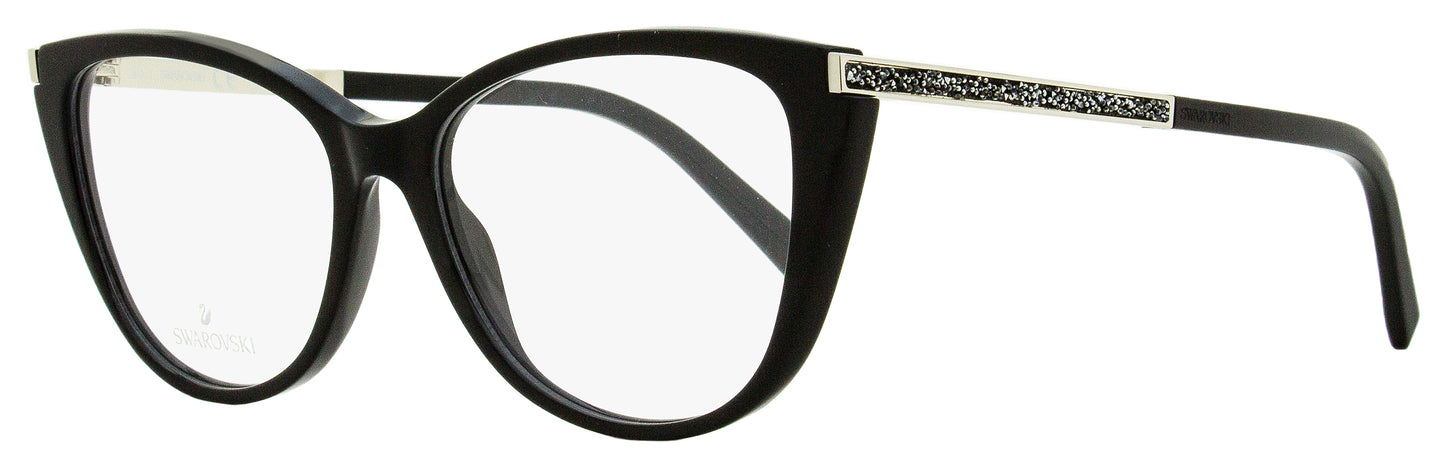 Swarovski Oval Eyeglasses SK5414 001 Black/Palladium 53mm