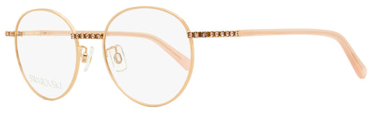 Swarovski Oval Eyeglasses SK5424-H 033 Gold/Pink 51mm