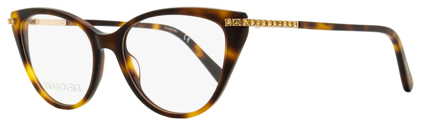 Swarovski Cat Eye Eyeglasses SK5425 052 Havana/Gold 53mm