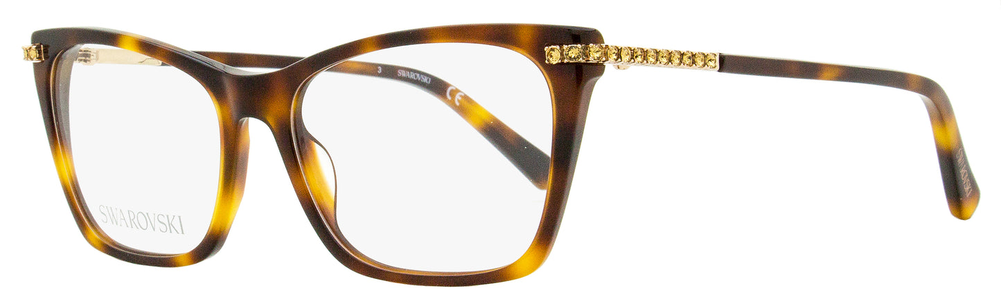 Swarovski Rectangular Eyeglasses SK5426 052 Havana/Gold 54mm