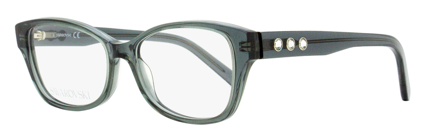 Swarovski Rounded Rectangular Eyeglasses SK5430 020 Transparent Grey 53mm