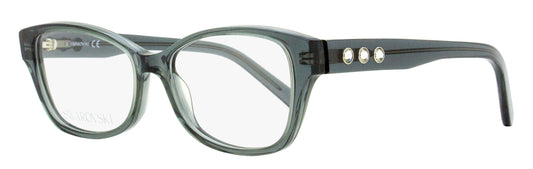 Swarovski Rounded Rectangular Eyeglasses SK5430 020 Transparent Grey 53mm