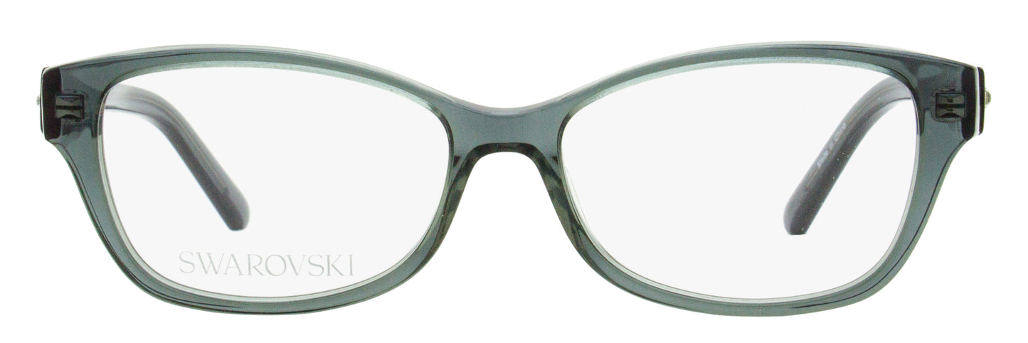 Swarovski Rounded Rectangular Eyeglasses SK5430 020 Transparent Grey 53mm