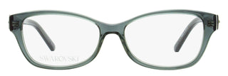 Swarovski Rounded Rectangular Eyeglasses SK5430 020 Transparent Grey 53mm