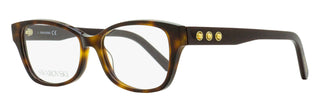 Swarovski Rounded Rectangular Eyeglasses SK5430 052 Dark Havana 53mm