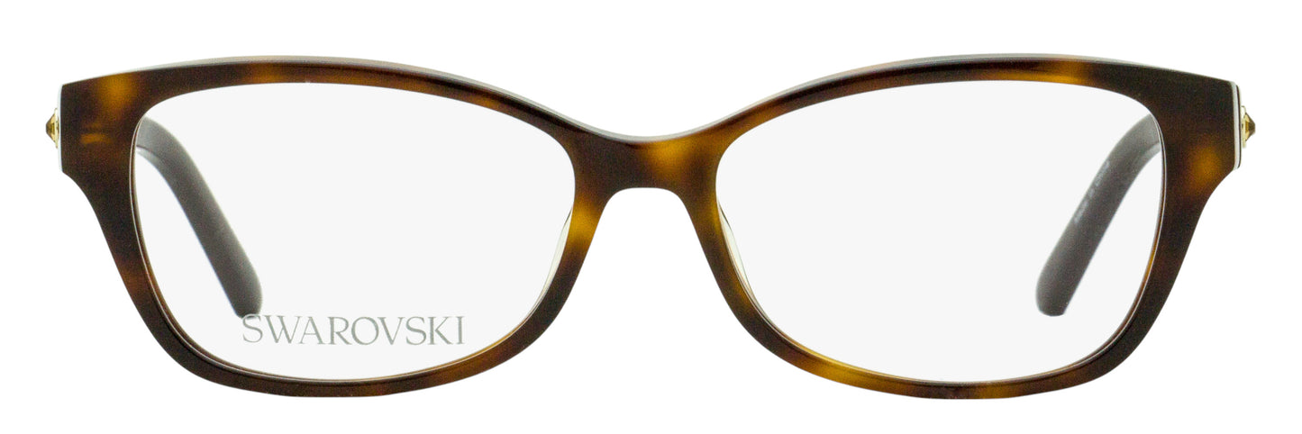 Swarovski Rounded Rectangular Eyeglasses SK5430 052 Dark Havana 53mm