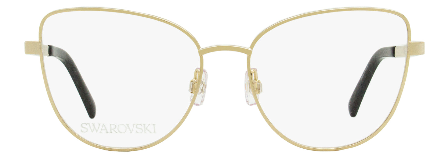 Swarovski Butterfly Eyeglasses SK5451 032 Pale Gold/Black 55mm