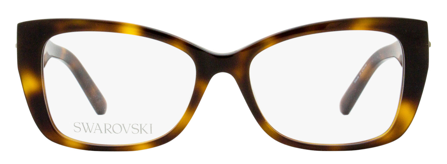 Swarovski Grid Crystal Eyeglasses SK5452 052 Dark Havana 52mm