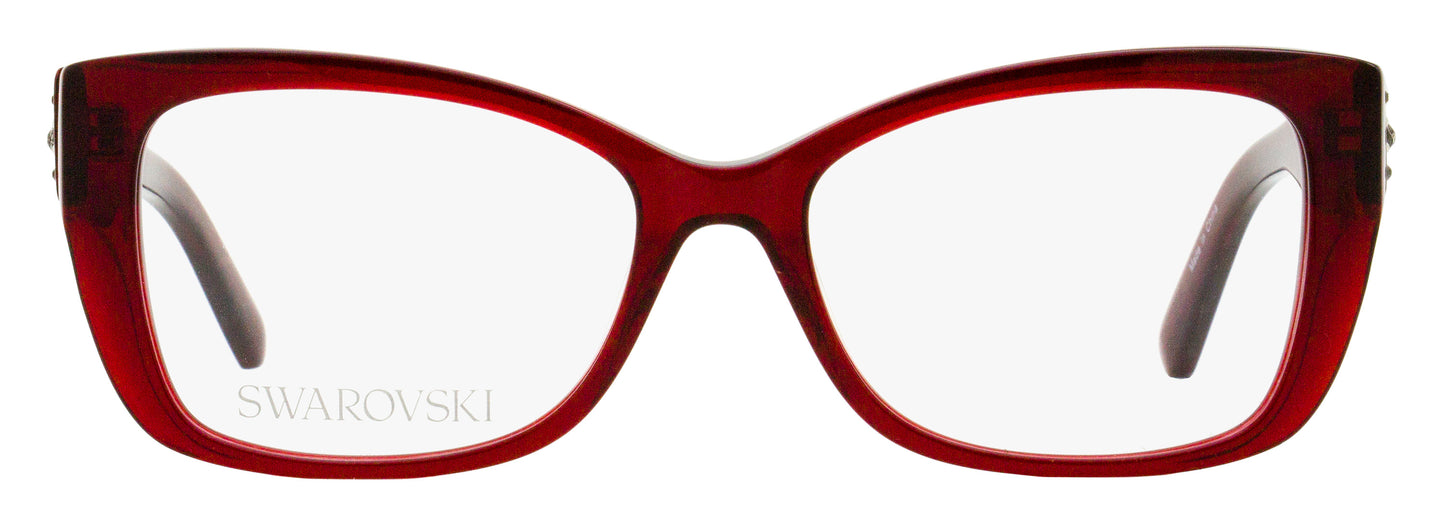 Swarovski Grid Crystal Eyeglasses SK5452 068 Maroon 52mm