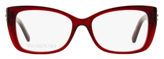 Swarovski Grid Crystal Eyeglasses SK5452 068 Maroon 52mm