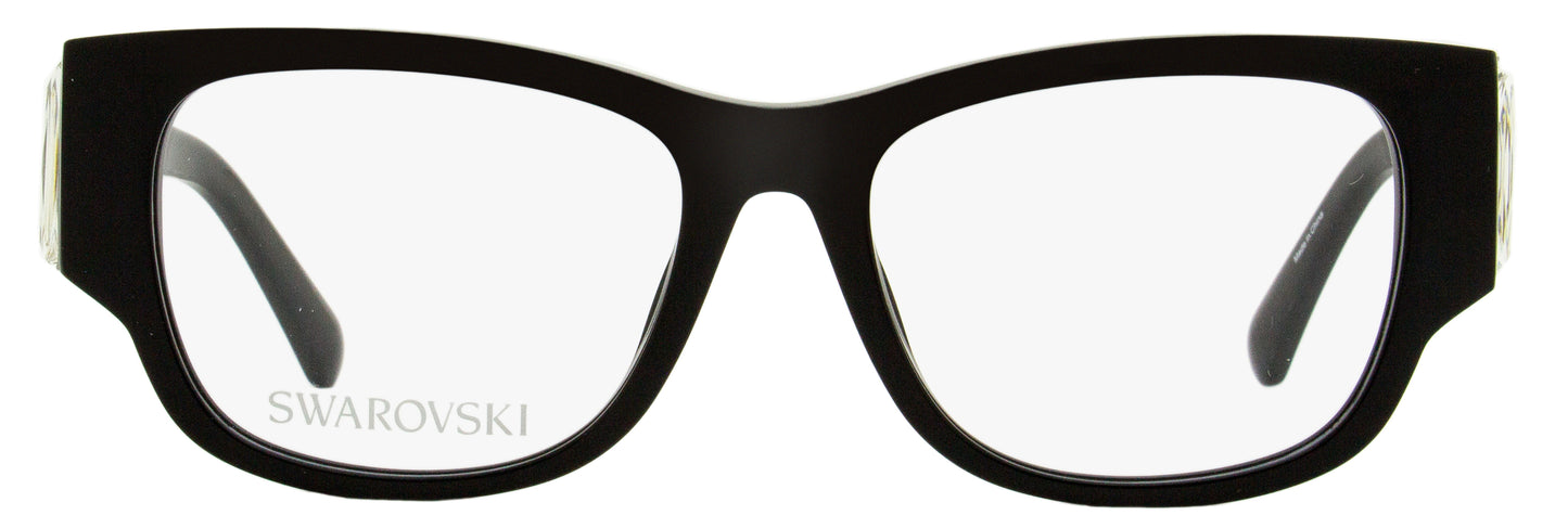 Swarovski Rectangular Eyeglasses SK5473 001 Shiny Black 54mm
