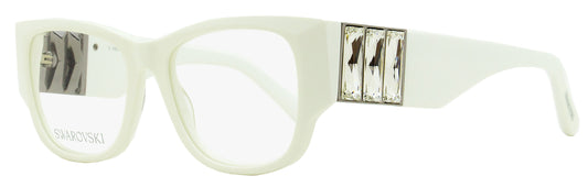 Swarovski Rectangular Eyeglasses SK5473 021 White 54mm