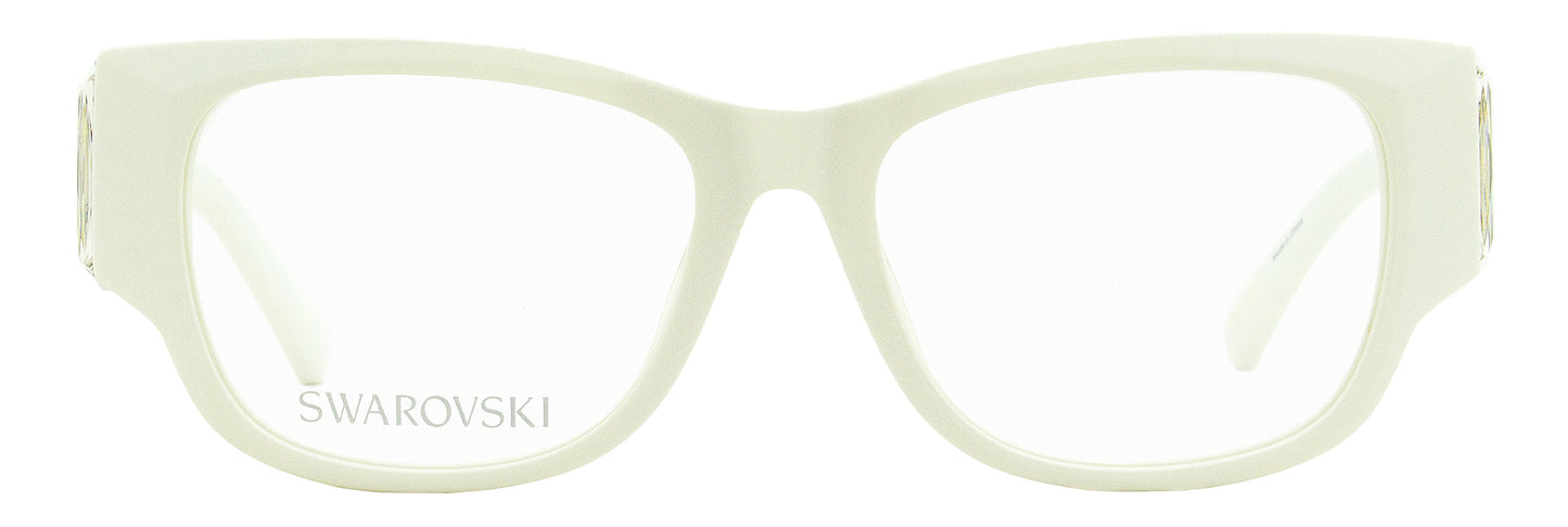 Swarovski Rectangular Eyeglasses SK5473 021 White 54mm