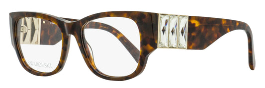 Swarovski Baguette Crystal Eyeglasses SK5473 052 Dark Havana 54mm