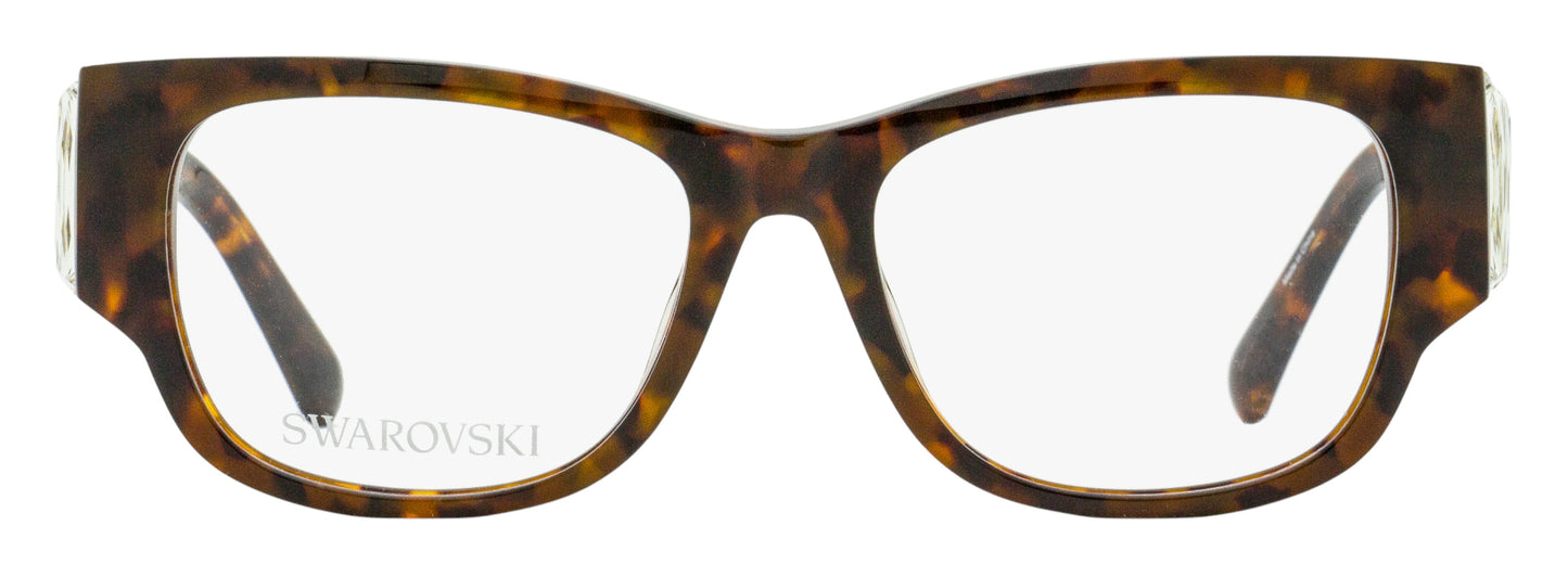 Swarovski Baguette Crystal Eyeglasses SK5473 052 Dark Havana 54mm
